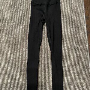 Carbon 38 - Ribbed Black Leggings XXS